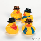 Cowboy Rubber Duckies<br>2"-1 dozen